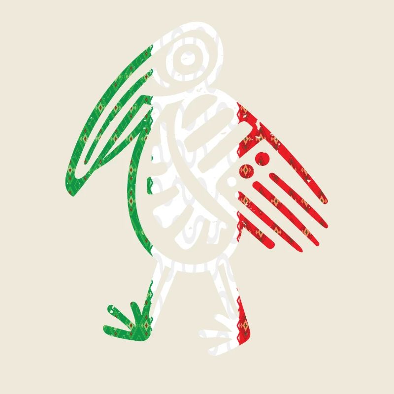 Symbole aztèque Maya mexicain Drapeau mexicain Bec-en-sabot