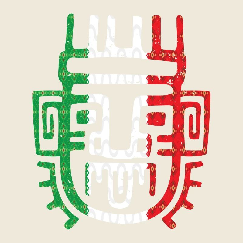 Symbole aztèque Maya mexicain Drapeau mexicain Bec-en-sabot