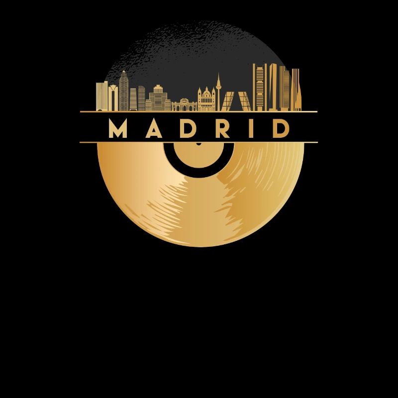 Disque vinyle - Skyline-Espagne-Madrid