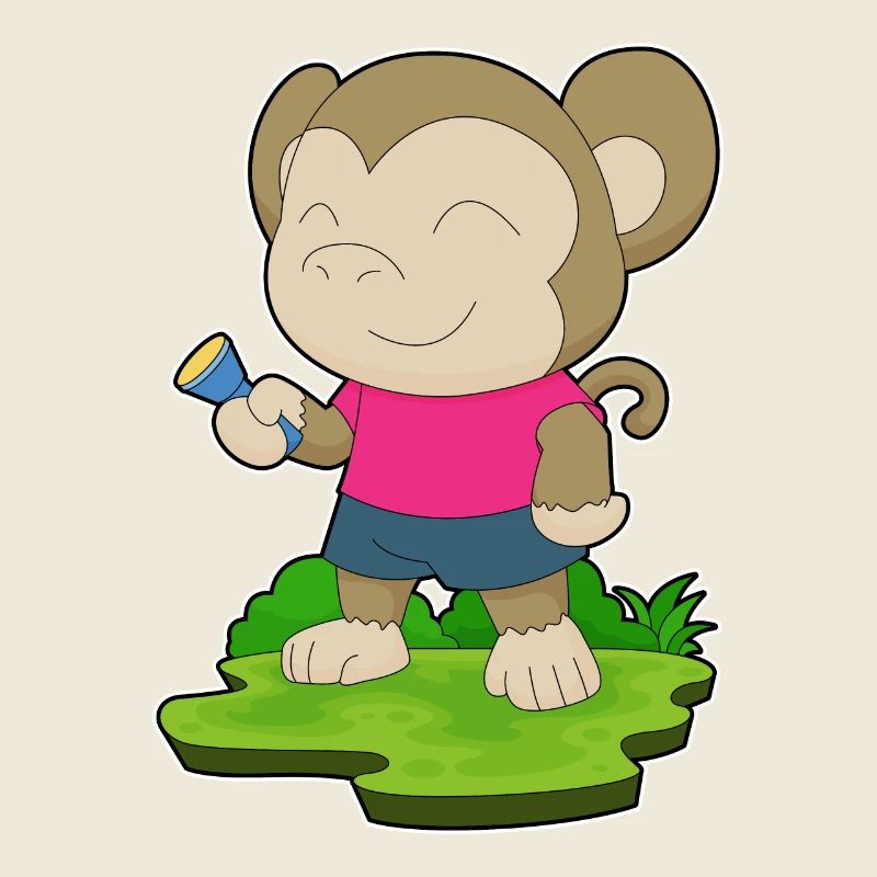 Lampe de poche Singe