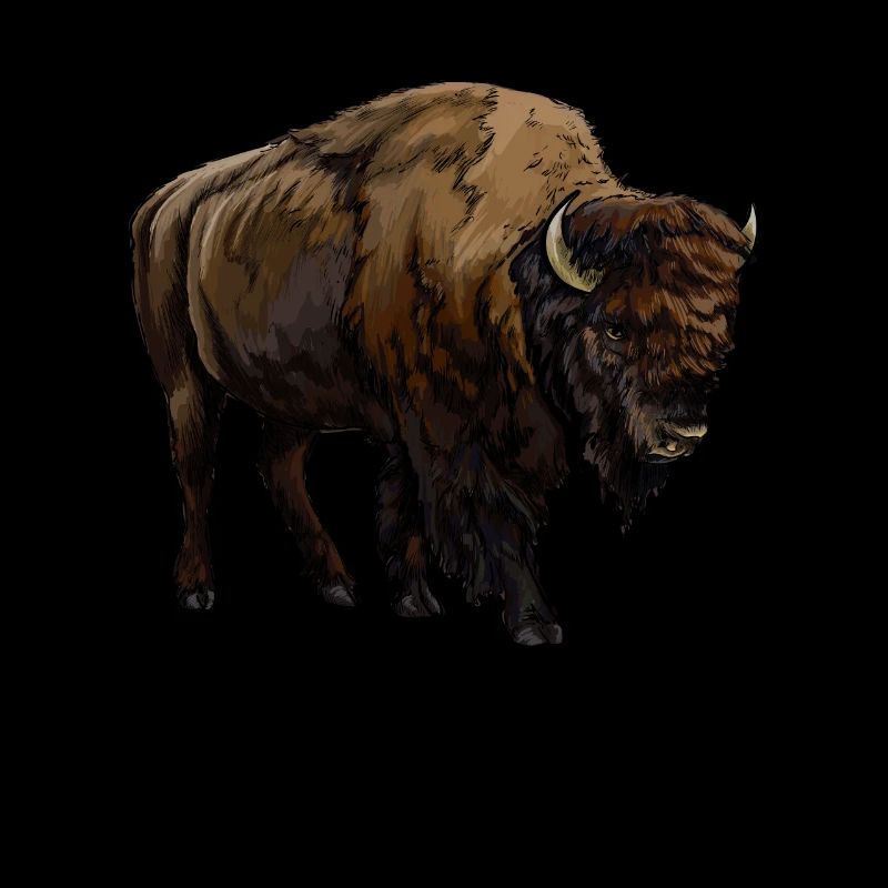 Bison d’Amérique de buffle Bovinae Lover Bison