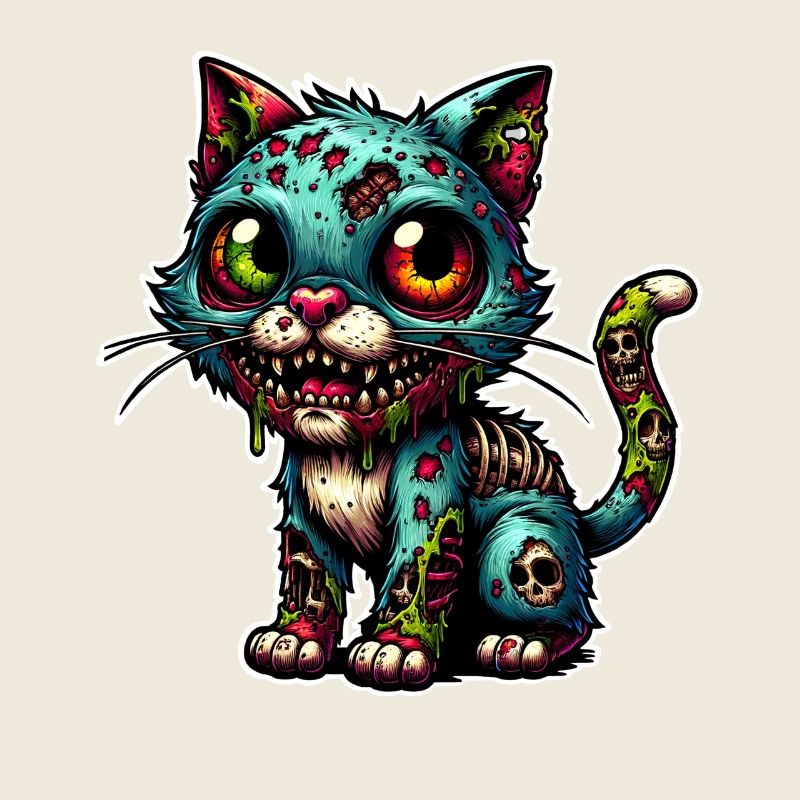 Katze Zombie Monster