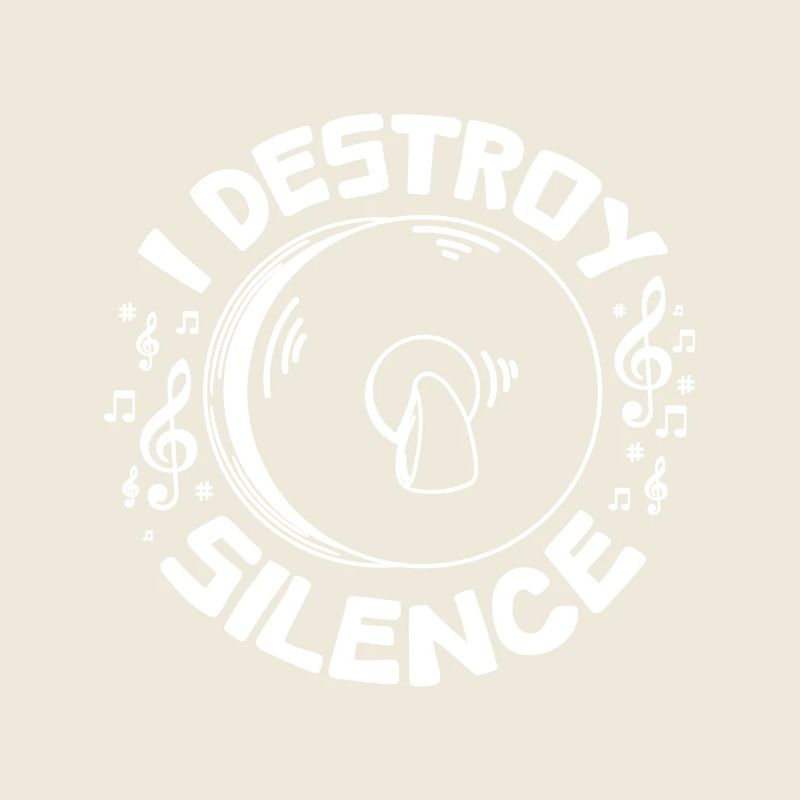 I destroy silence playing Cymbals