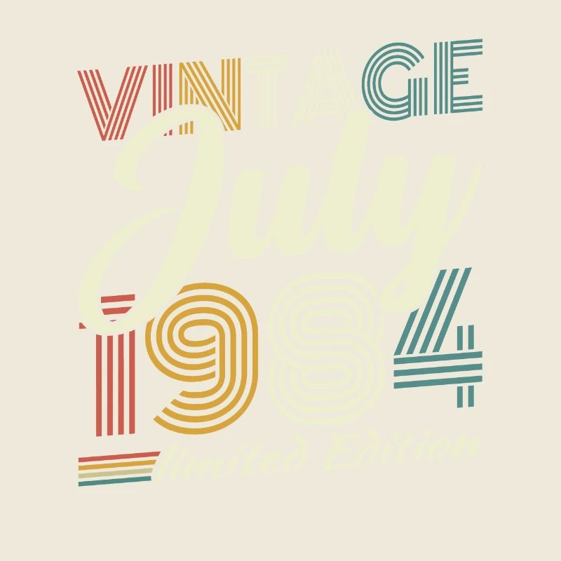 Juli 1984 Vintage Retro Geburtstagsgeschenk