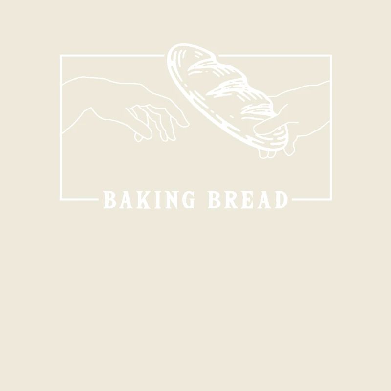 Michelangelo Creation of Adam Baking Bread Lover