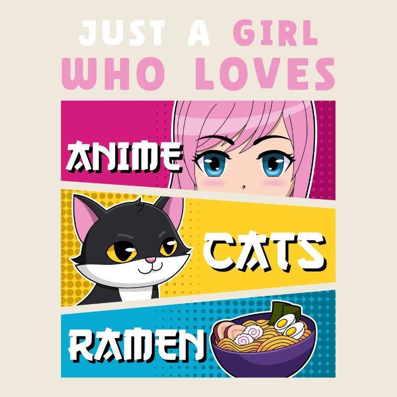 Juste une fille qui aime les ramen de chats d’anime