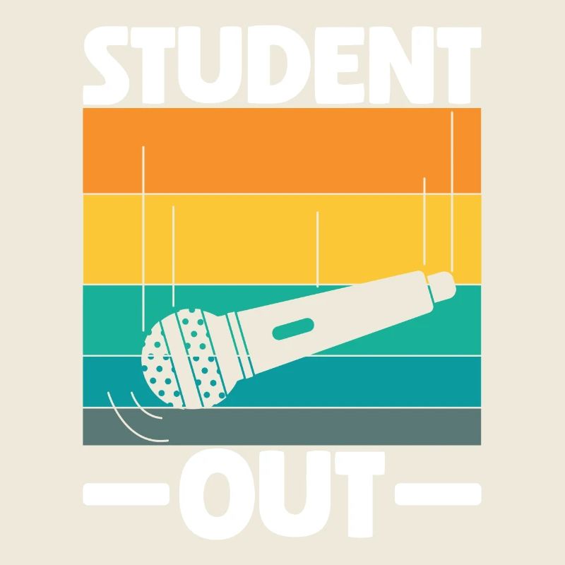 Étudiant Out Mic Drop Retraite Diplôme de fin d’études