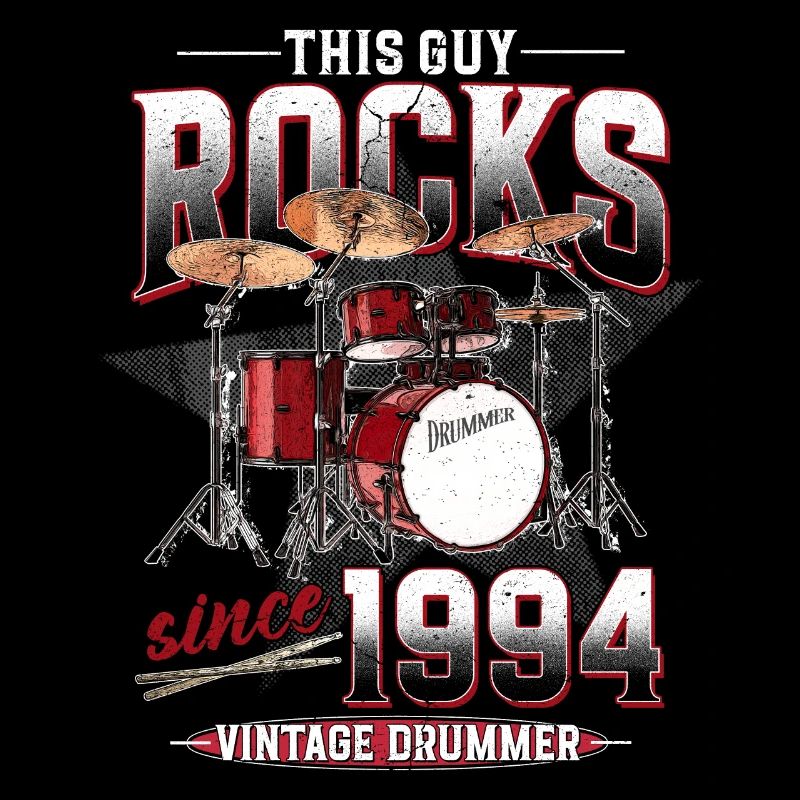 1994 Vintage Drums Drummer Birthday