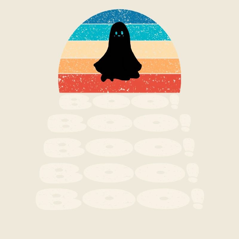 Rétro vintage coucher de soleil Halloween Ghost Hour