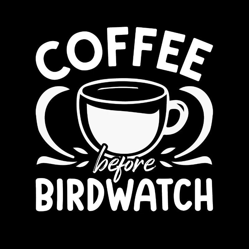 Birdwatcher Coffee avant d’observer les oiseaux Amateur de café