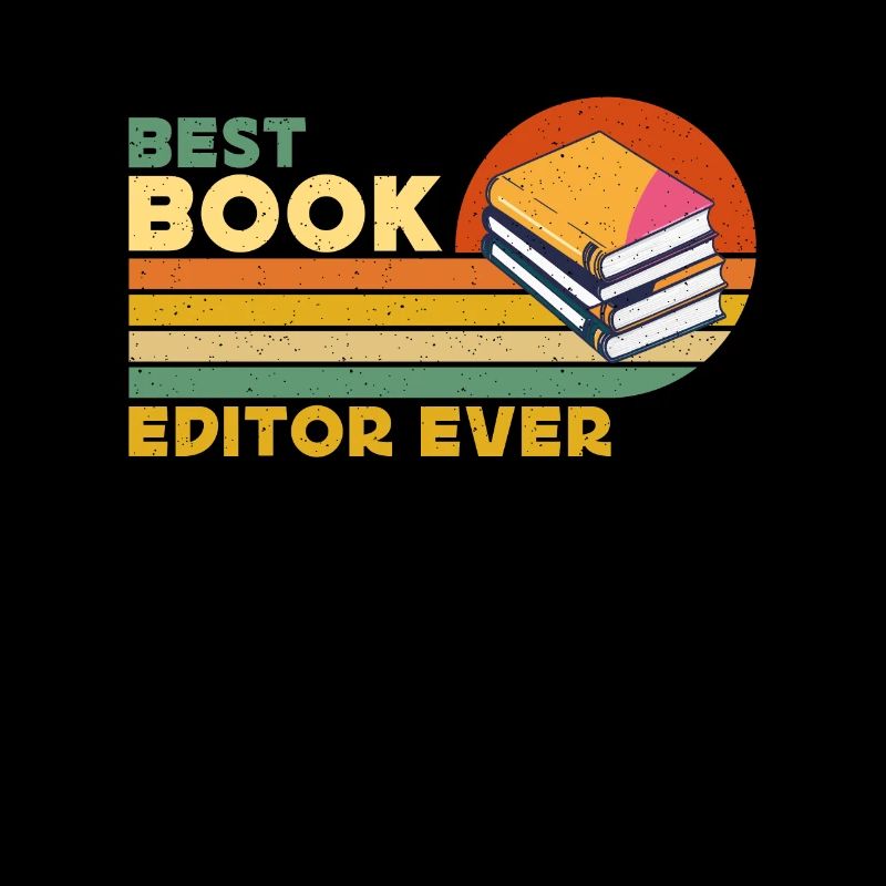 Best Book Editor Ever Retro Journalist Book Editor