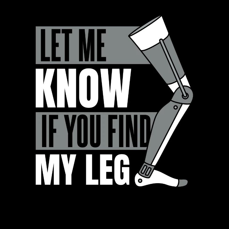 Faites-moi savoir si vous trouvez ma prothèse de jambe d’utilisateur de jambe