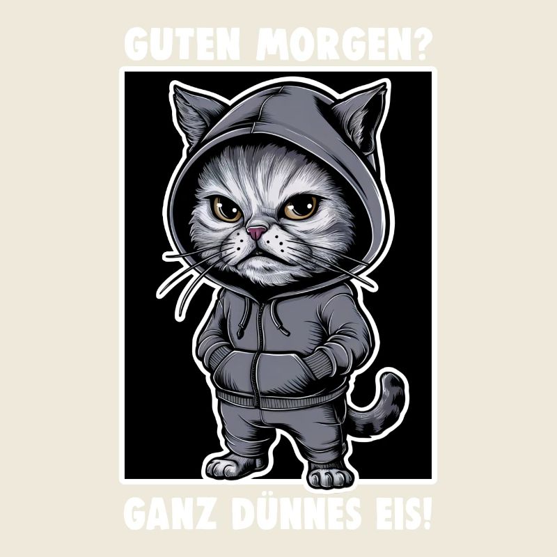 Genervte Katze Lustiges Katzen-Design Spruch