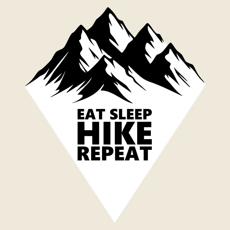 Alps Mountains Eat Sleep Hike Repeat Vector