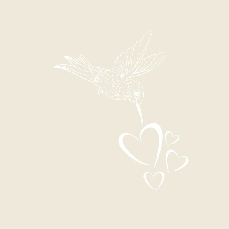 Kolibri mit Herzen