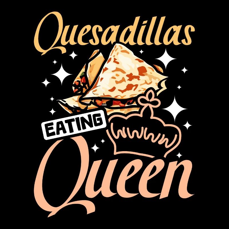 Quesadillas mangeant reine