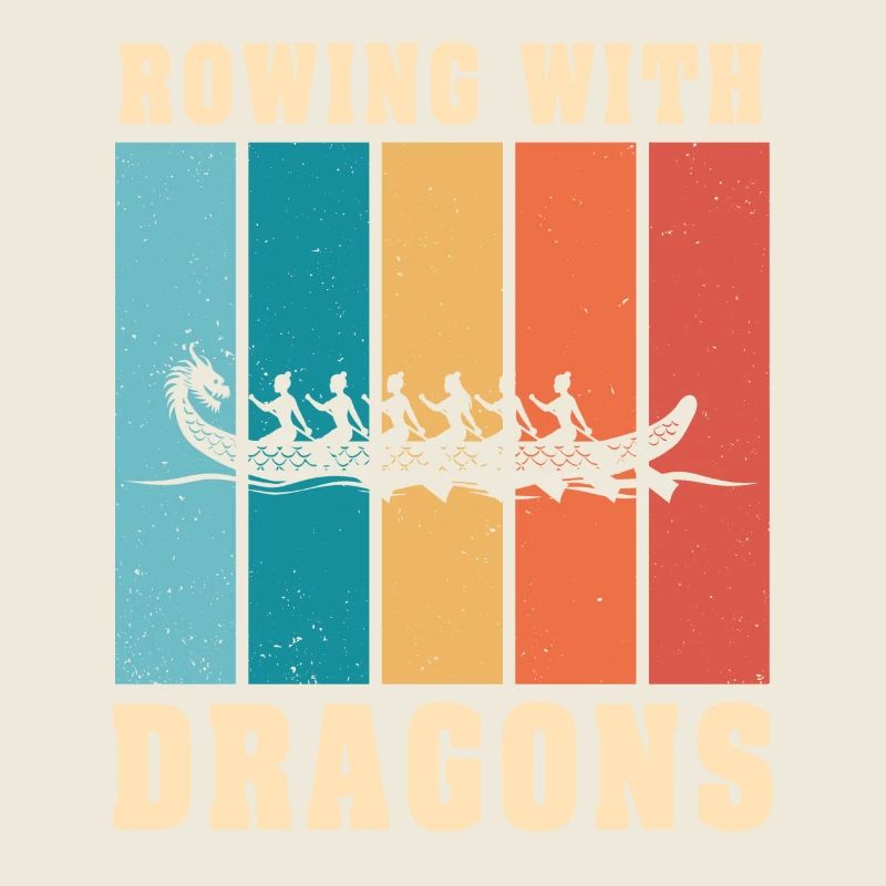 Rudern mit Drachen Drachenboot