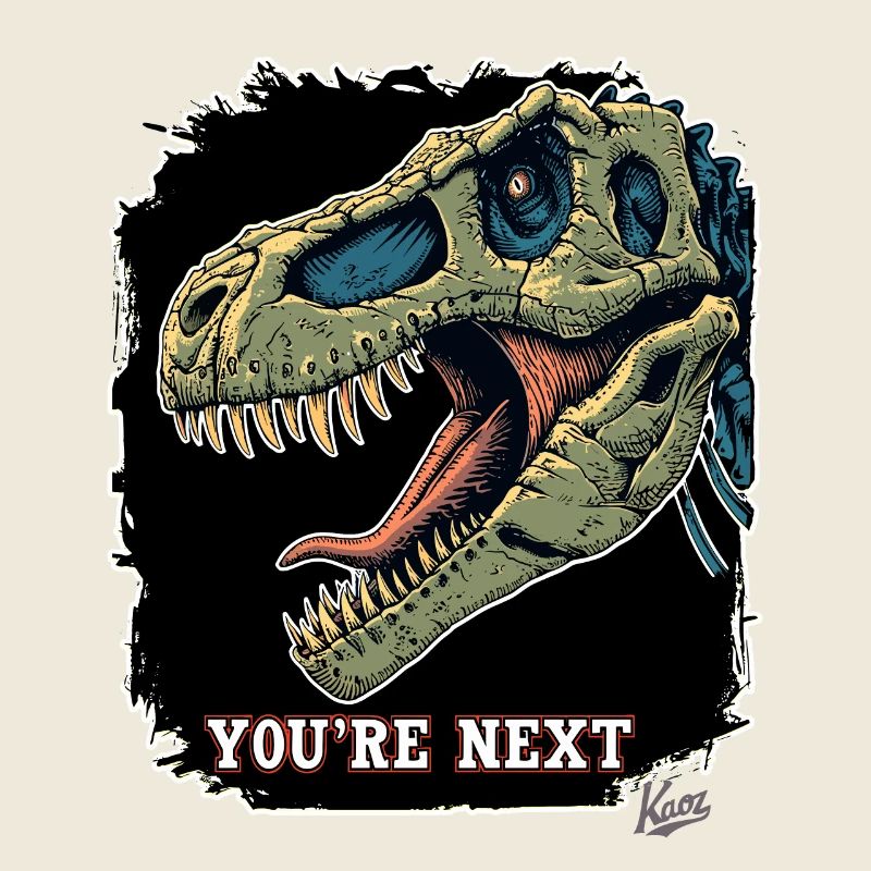 Super Aggressiver Rex Dinosaurier: Du bist Nächste