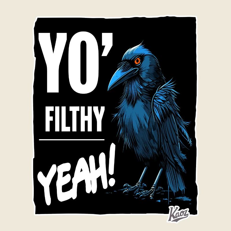 Dreckige Gruselige Krähe