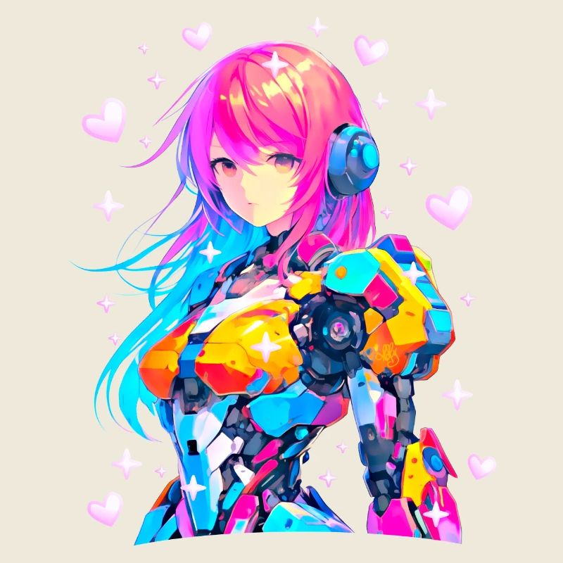 Mecha-Anime-Mädchen