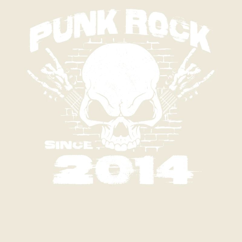 Punk Rock Since 2014 - Skull Rock Hands 10th