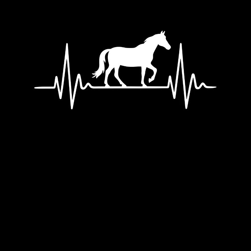 Conception de battements de cœur avec cheval