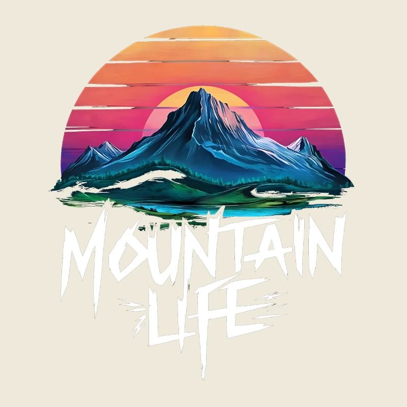 Oriental Sunset at Mountain