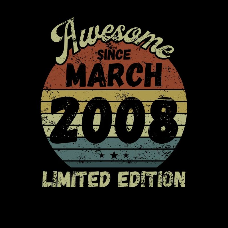 Awesome since March 2008 - Geburtstag