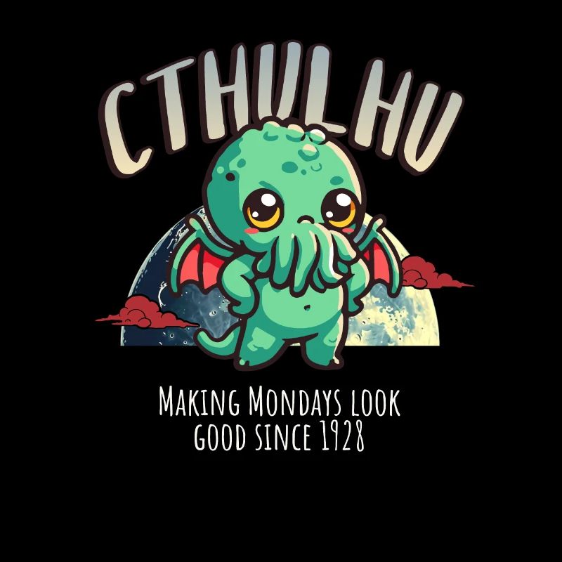 Monday 1928 - Cthulhu cult Lovecraft Necronomicon