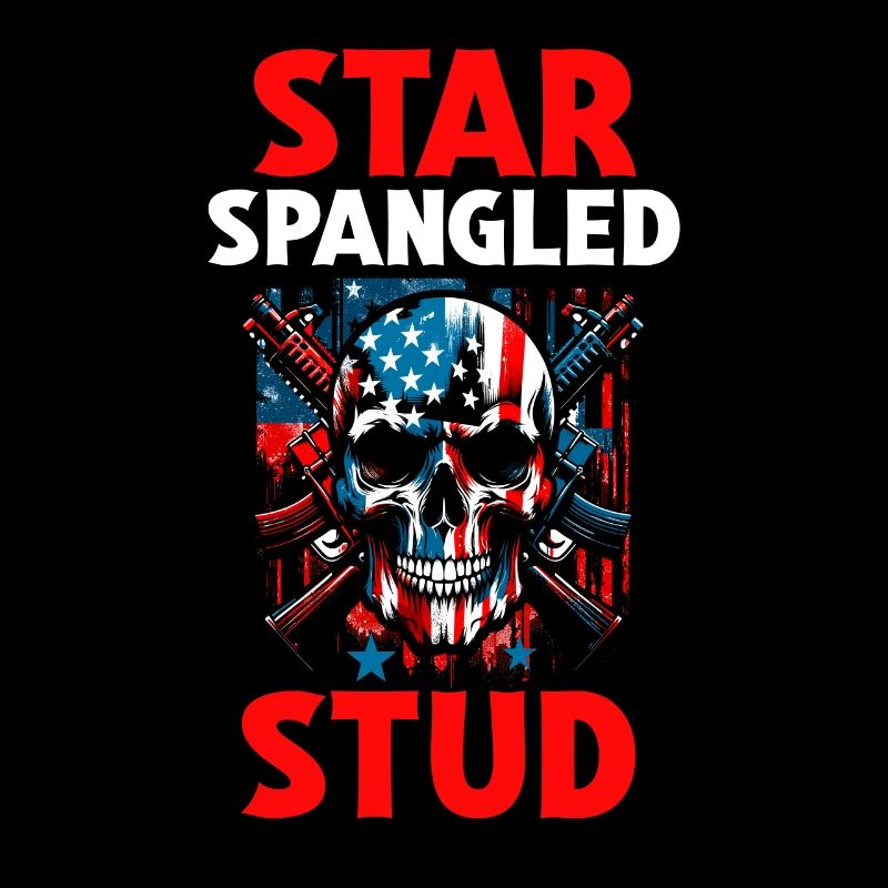 Star Spangled Stud - Patriotic Look with