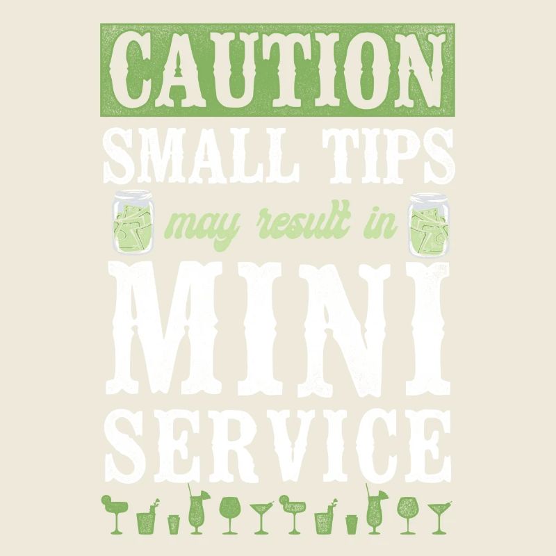 Bartender Mixologist Caution Small