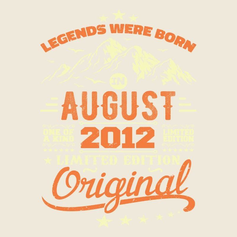 August 2012 Geburtstag August 2012 Vintage Geschenk