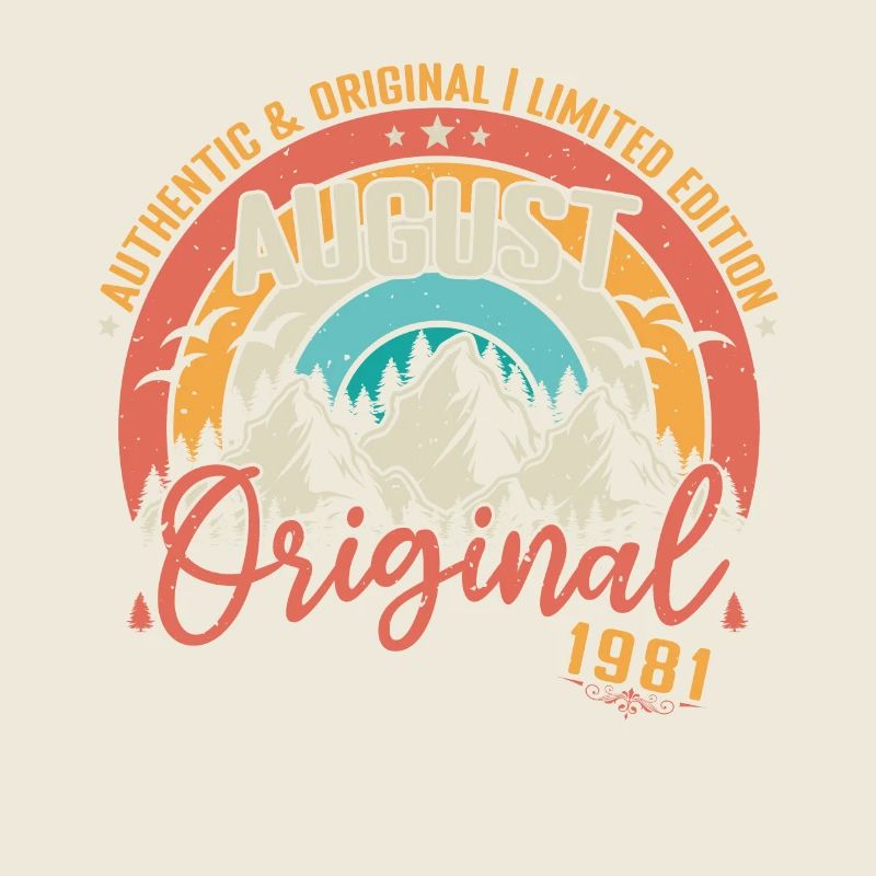 August 1981 August Geburtstag 1981 August