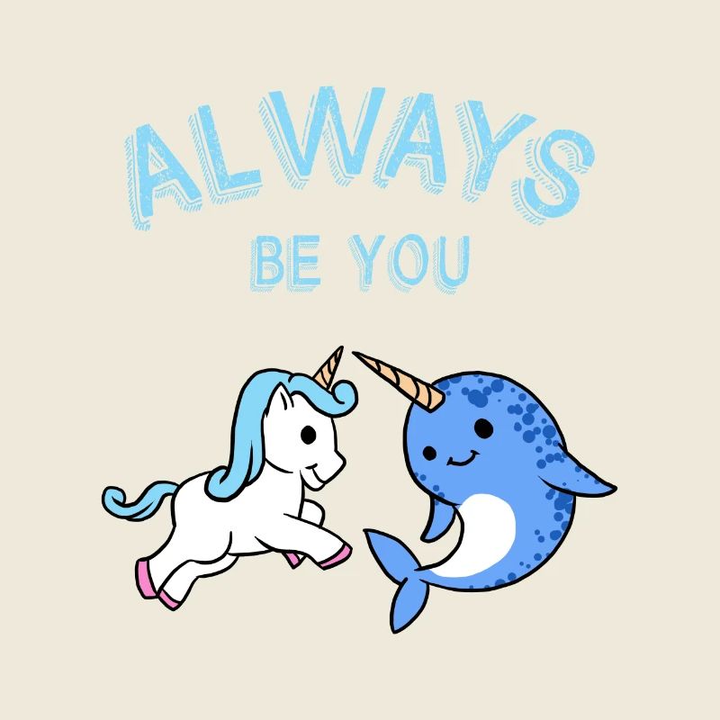 Licorne et narval Toujours Être Vous Drôle Mignon Cool