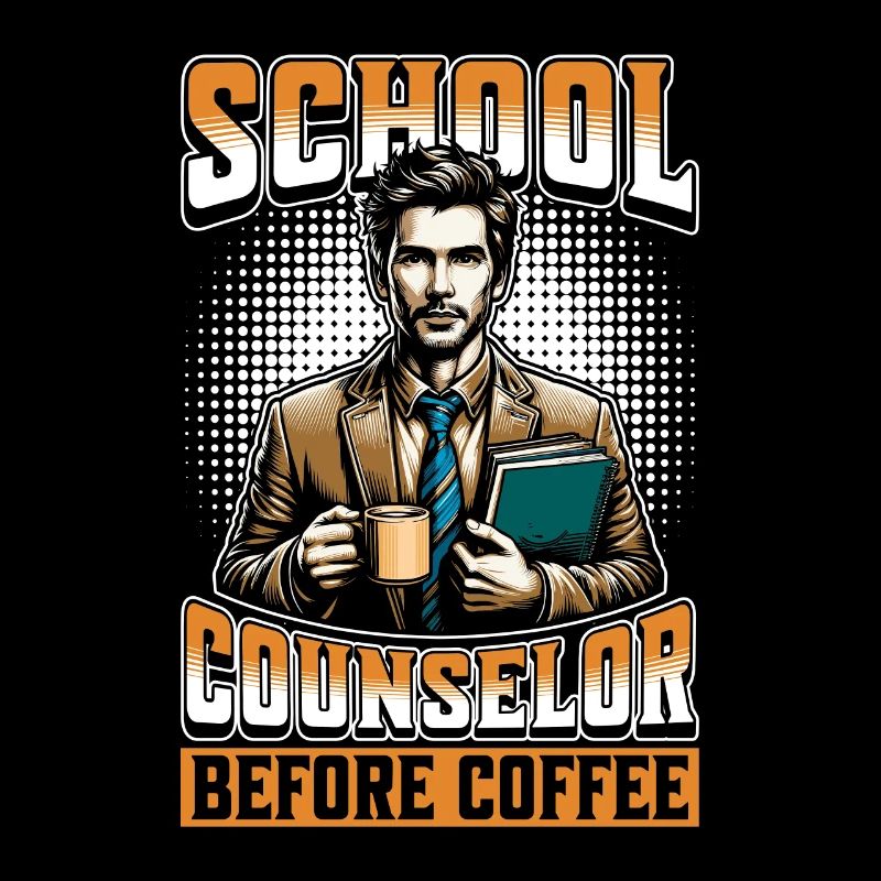 School Counselor Before Counseling Coffee Lover