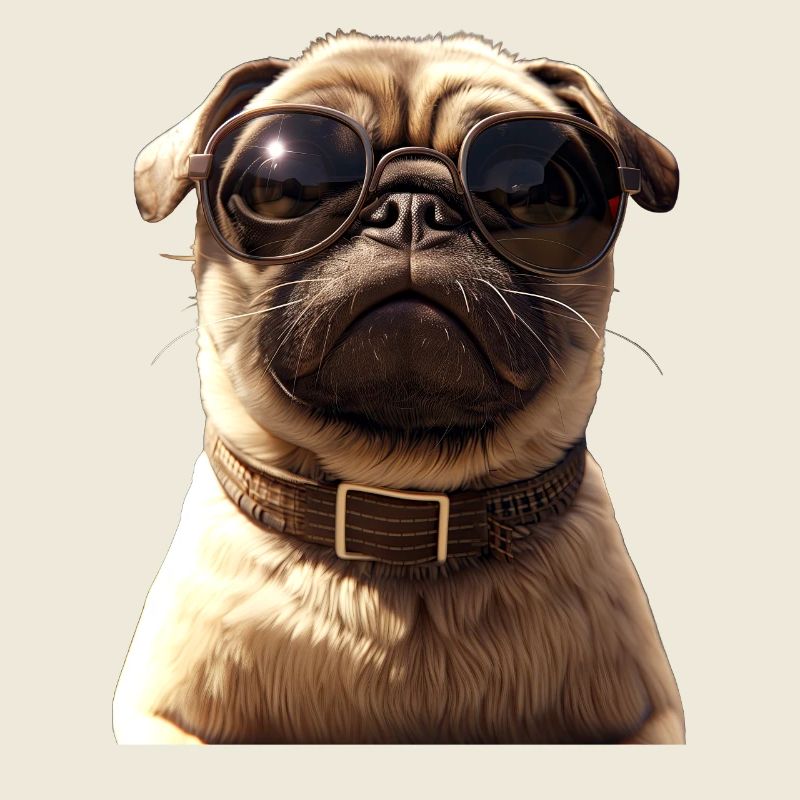 Mops Beige Hunde Liebe Carlin Kleiner Süßer Mops