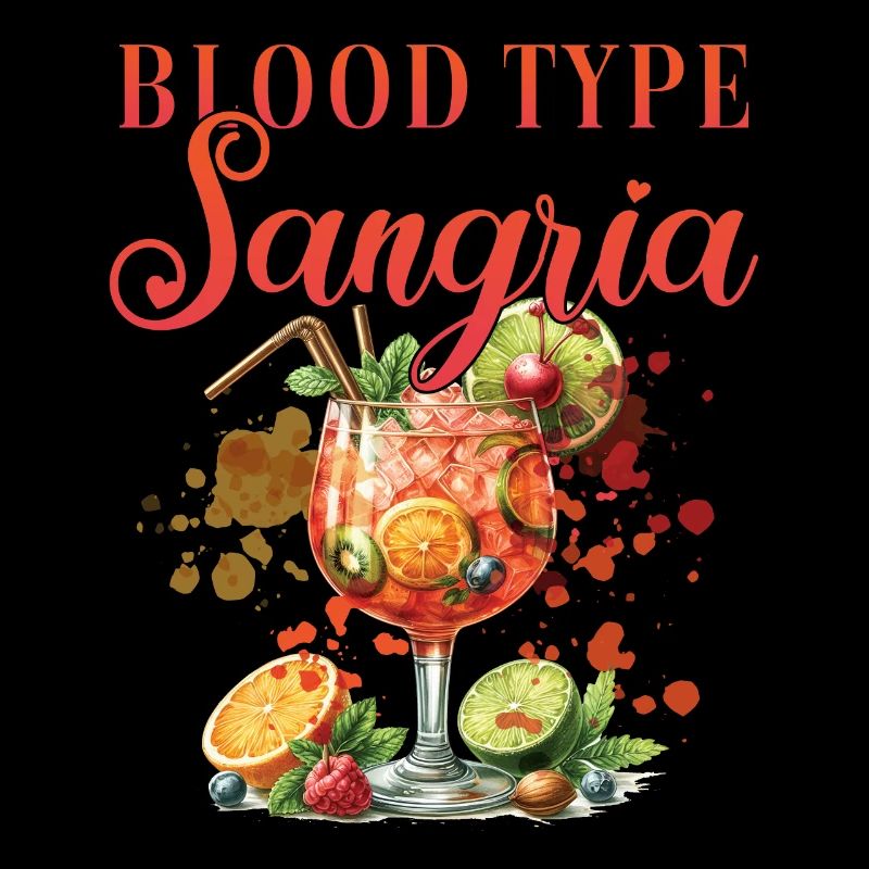 Cocktail Bartender Blood Type Sangria