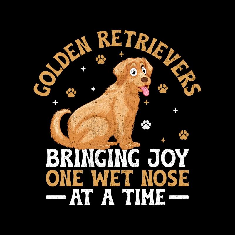 Golden Retrievers Bringing Joy One Wet Nose At A T