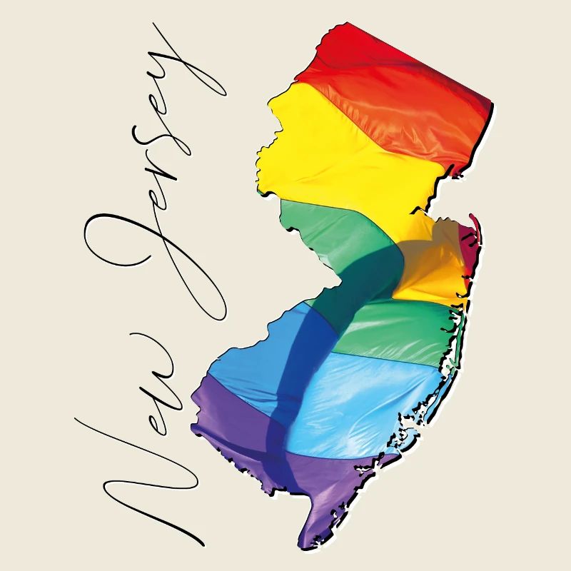 New Jersey (USA) | echte Flagge | LGBTQIA+ Script