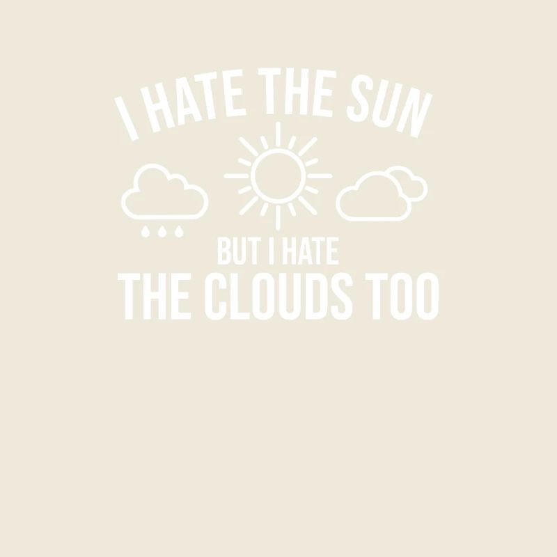 Sun Clouds Funny Saying Weather Forecast