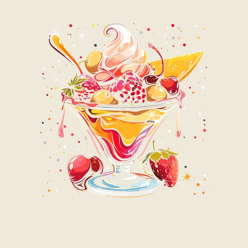 Eisbecher Grafik