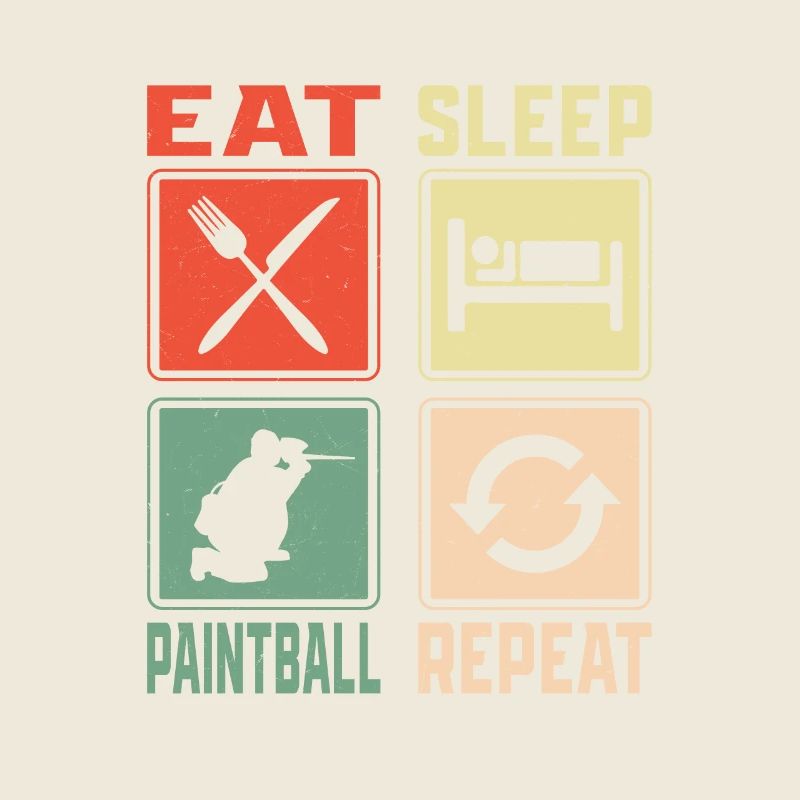 Eat Sleep Paintball Repeat Paintballer Tactical Pl