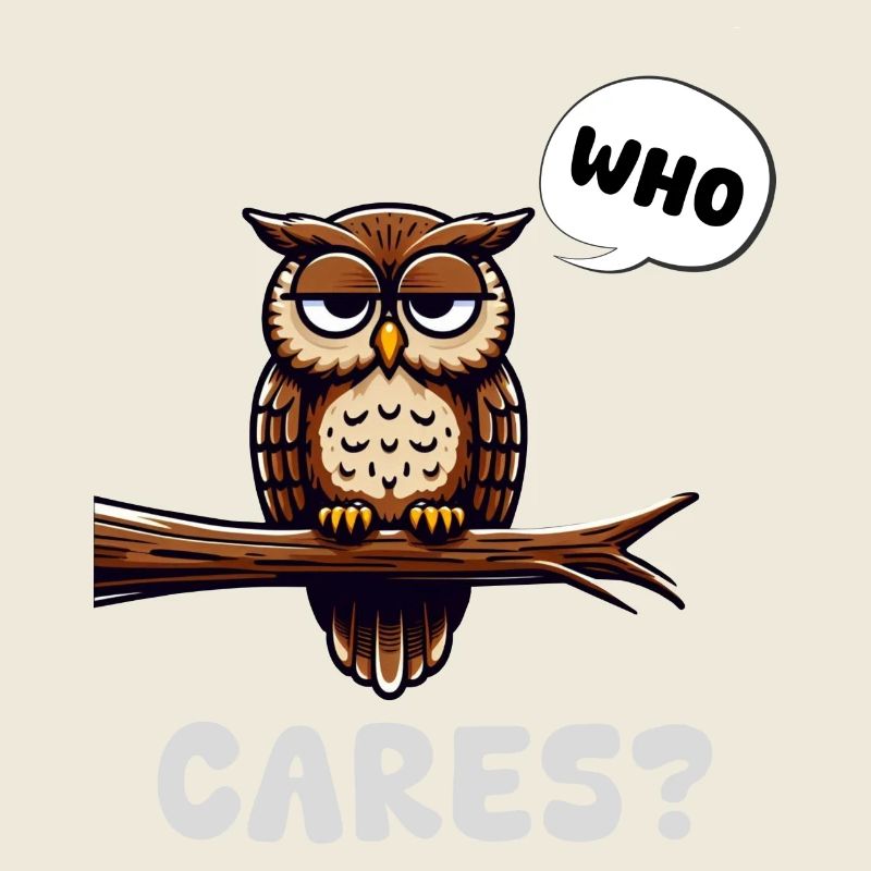 gernevte Eule #whocares