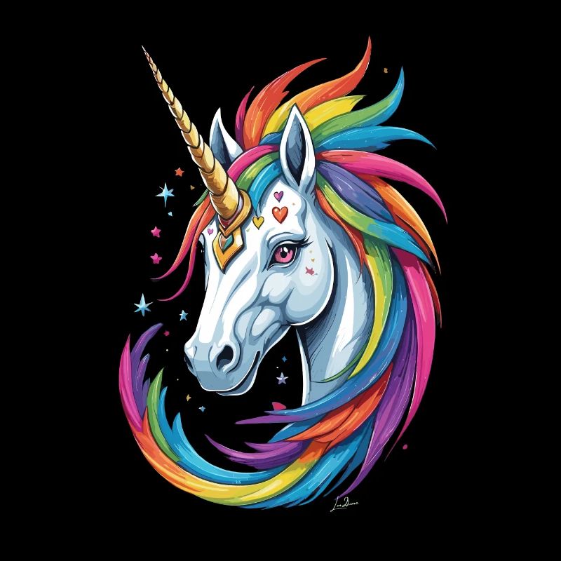 Buntes Einhorn
