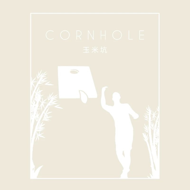 Cornhole Chinesisches Hanzi Boards Sitzsack Spiel