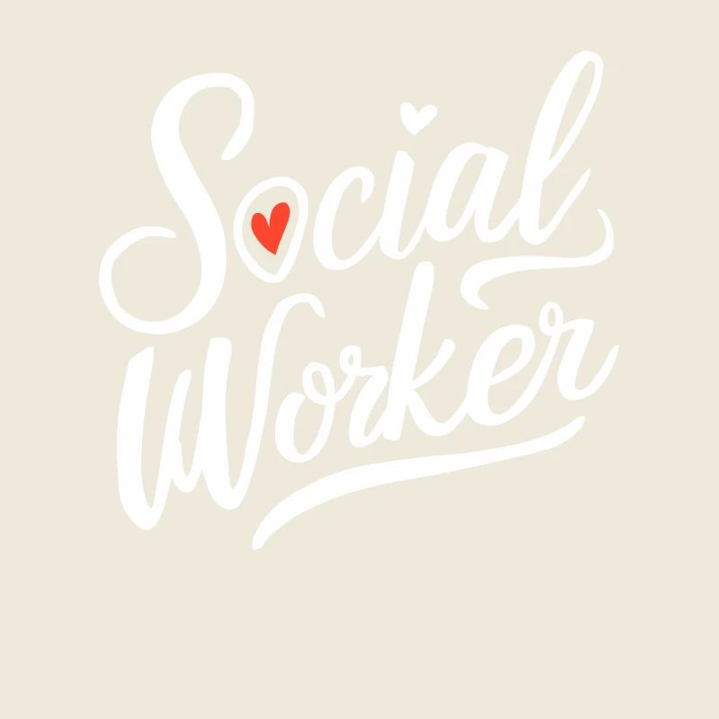 Social Worker Social Work Heart Lettering
