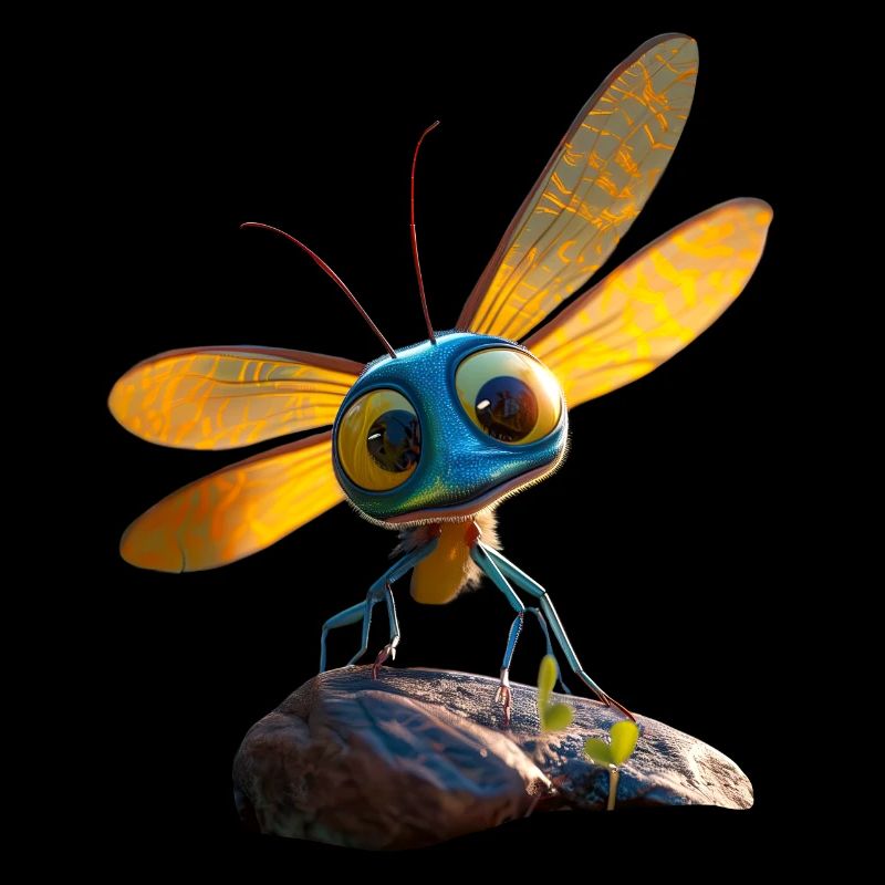 Libellule Libellule Ailes Colorées Libellules Mignonnes