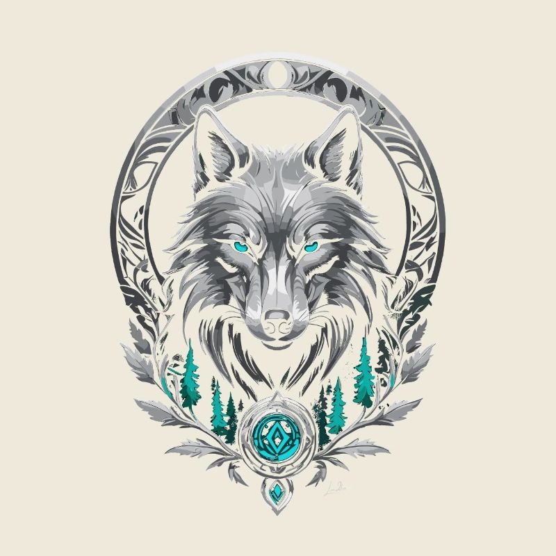 Mittelalterlicher Polarwolf