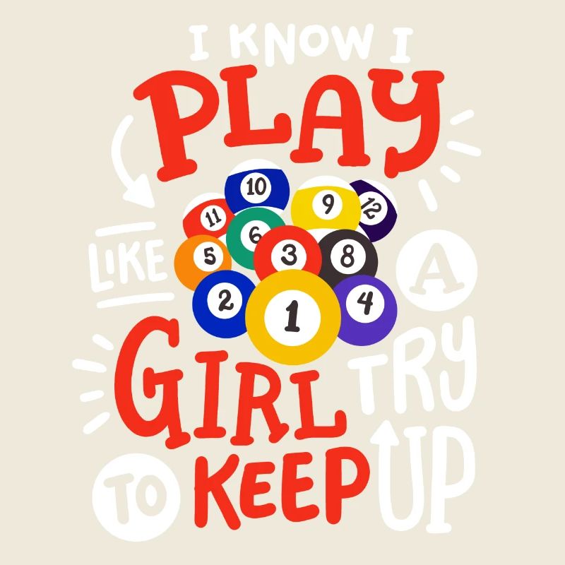 Poolspielerin Mädchen Billard