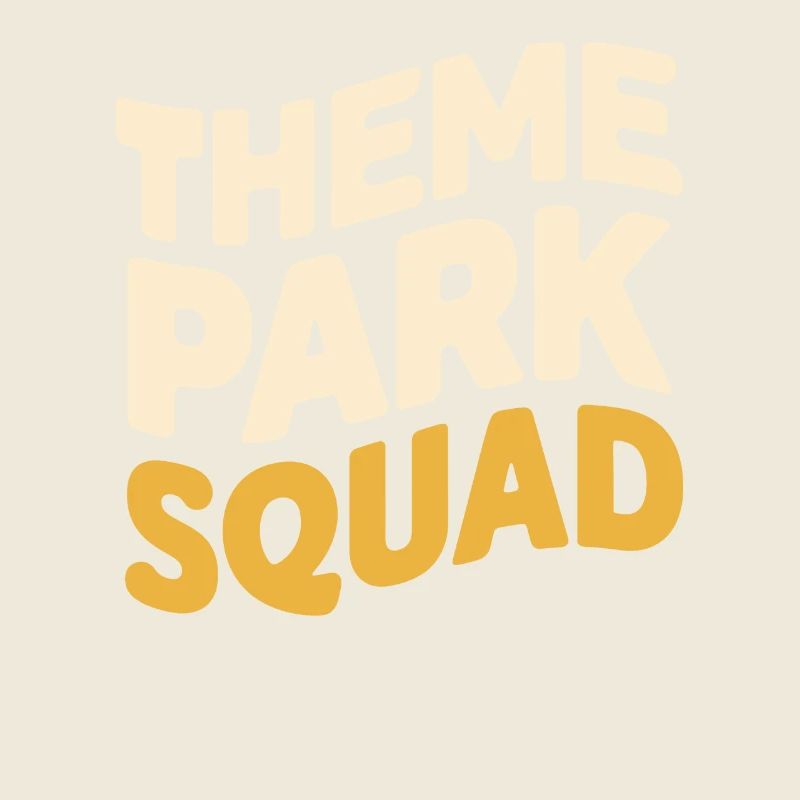 Chemise d’équipe drôle de parc à thème Squad